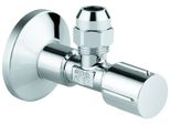 Grohe Eckventil 22039 1/2X3/8'' Rosette Metallgr. Selbstd. Quetschv. 10Mm Chrom, 22039000 22039000
