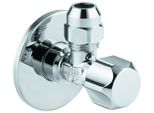 Grohe Eckventil 22018 1/2X3/8'' Mit Quetschverschraubung 10Mm Rosette Chrom, 22018000 22018000
