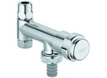 Grohe Was-Ventil Eckfix 41030 Design-Gr. DN10 Mit Schlauchanschluss Chrom 41030000