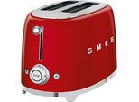 smeg Toaster 50's Style TSF01RDEU, 2 Scheiben Toaster, 950 W, rot