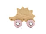 Kikkaboo Holzspielzeug Mit SilikonbeißRing Igel Buchenholz BeißRing Weiche Form Rosa
