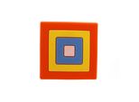Kindermöbelknopf Quadrat 40 x 40 x 22 mm Gummi - Color