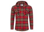 Rock Creek Hemd Kariertes Hemd Mit Kapuze Regular Fit