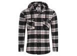 Rock Creek Hemd Kariertes Hemd Mit Kapuze Regular Fit