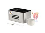 Sommertal Eiscreme Maschine ICE1500 3-in-1 Eismaschine, Milcheis & Sorbet, Eiscrememaschine aus Edelstahl mit Kühlhalte Funktion, Speiseeis zum selber machen, 1,5L, 150 W mit Kompressor