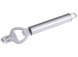 Apribottiglie / Perforatore Di Lattine Serie Polaris, Con Impugnatura Satinata In Acciaio Inox 18/10, Parte Operativa In Acciaio Inox 18/0 Lucido
