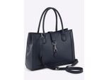 Handtasche HEINE Gr. B/H/T: 33 cm x 25 cm x 11 cm, blau (marine) Damen Taschen Handtaschen