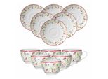Ritzenhoff & Breker Kaffeetassen Mit Untertassen Shanti 220 Ml 6Er Set