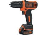 Akku-Bohrschrauber BDCDD12, 10,8Volt Schwarz/Orange, Li-Ionen Akku 1,5Ah