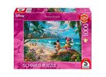 Thomas Kinkade Studios: Disney Dreams Collection - Minnie & Mickey In Hawaii, Puzzle 1000 Teile