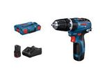 Akku-Schlagbohrschrauber Gsb 12V-35 Professional, 12 Volt Blau/Schwarz, 2X Li-Ionen Akku 3,0Ah, L-BOXX