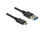 Usb 3.2 Gen 2 Kabel, USB-C Stecker > USB-A Stecker Schwarz, 1 Meter, Superspeed
