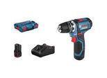 Akku-Bohrschrauber Gsr 12V-15 Fc Professional, 12Volt Blau/Schwarz, 2X Li-Ionen Akku 2,0Ah, In L-BOXX