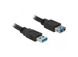 Usb 3.2 Gen 1 VerläNgerungskabel, USB-A Stecker > USB-A Buchse Schwarz, 2 Meter, Superspeed