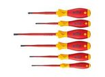 Schraubendreher-Set Softfinish Electric Slimfix, 6-Teilig Rot/Gelb