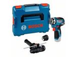 Akku-Bohrschrauber Gsr 12V-35 Fc Professional Solo, 12Volt Blau/Schwarz, Ohne Akku Und LadegeräT, Mit Flexiclick AufsäTzen, L-BOXX