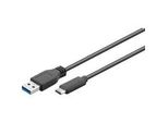 Usb 3.2 Gen 1 Kabel, USB-A Stecker > USB-C Stecker Schwarz, 1 Meter