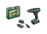 Akku-Bohrschrauber Universaldrill 18V GrüN/Schwarz, Li-Ionen Akku 1,5Ah, Koffer, Power For All Alliance