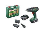 Akku-Bohrschrauber Universaldrill 18V GrüN/Schwarz, 2X Li-Ionen Akku 1,5Ah, Koffer, Power For All Alliance