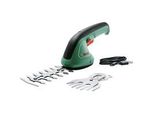 Akku-Strauch Und Grasschere Easyshear Set, 3,6Volt, Strauchschere GrüN/Schwarz, Li-Ionen Akku 1,5Ah