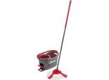 Wischmop Turbo Easywring & Clean Box, Bodenwischer Schwarz/Rot