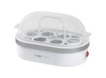 Eierkocher EK 3497 weiß/silber, 400 Watt, für 6 Eier