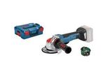 X-LOCK Winkelschleifer Gwx 18V-10 Psc Professional Blau/Schwarz, Ohne Akku Und LadegeräT, Bluetooth Modul, In L-BOXX