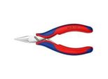 Elektronik-Greifzange 35 22 115, Elektronik-Zange Rot/Blau, Glatte GreiffläChen, LäNge 115Mm