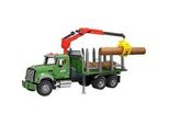 Mack Granite Holztransport-Lkw, Modellfahrzeug GrüN, Mit 3 BaumstäMmen