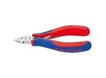 Elektronik-Seitenschneider 77 42 115, Elektronik-Zange Rot/Blau, Reibungsarme Doppelfeder