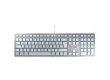 Kc 6000 Slim For Mac, Tastatur Silber/Weiß, De-Layout, Cherry Sx-Scherentechnologie