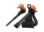 3-In-1 Elektro-Laubsauger BEBLV290-QS, Laubsauger/LaubbläSer Schwarz/Orange, 2.900 Watt