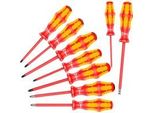 160 I/162 I/167 I/9 Schraubendrehersatz Kraftform Plus Serie 100, VDE Rot/Gelb, 9-Teilig, Mit Lasertip