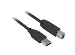 Usb 3.2 Gen 1 Kabel, USB-A Stecker > USB-B Stecker Schwarz, 5 Meter
