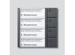 Siedle TM 612-4 DG Tasten-Modul Dunkelgrau-Glimmer