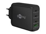 USB-C Pd Multiport-SchnellladegeräT 100 Watt Schwarz, 1X USB-A Qc, 3X USB-C Pd, Gan-Technologie