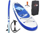 Inflatable SUP-Board F2 F2 Prime blue Wassersportboards Gr. 10,5 320 cm, blau Stand Up Paddle