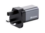 Gan-LadegeräT 35W, 1X USB-A , 1X USB-C Grau, Pd 3.0, Qc 3.0
