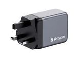 Gan-LadegeräT 65W, 1X USB-A , 2X USB-C Grau, Pd 3.0, Qc 3.0