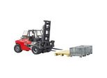 Linde HT160 Stapler Mit Palette, Modellfahrzeug Rot/Schwarz, Inkl. 3 Gitterboxen