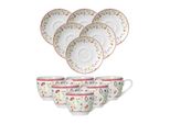 Ritzenhoff & Breker Espressotassen Mit Untertassen Shanti 80 Ml 6Er Set
