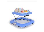 Moni Lauflernhilfe Jungle Fun+ Spielcenter Musik Licht, höhenverstellbar Stopper blau