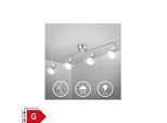 Led Deckenleuchte, Matt-Nickel, 4Xled/Gu10/5W