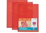 Elba Sichthllen, Transparent, Din A4, Aus Pvc, Rot