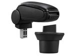 [Bracciolo Centrale, Perfetto Per Bmw Mini (2A Generazione) Dal 2006 - Bracciolo Con Vano Portaoggetti - Rivestito - Pelle Artificiale Nera Con Cuciture Bianche
