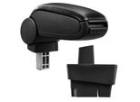 [Bracciolo Centrale, Perfetto Per Ford Focus I Negli Anni 1998 - 2001 (Fino Al Facelift) - Bracciolo Con Vano Portaoggetti - Rivestito - Pelle Artificiale Nera Con Cuciture Bianche