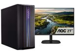 CAPTIVA PC-Komplettsystem Power Starter I71-990 TFT Bundle, E (A-G), schwarz, ohne Betriebssystem, 16 GB RAM 1000 GB SSD, Computer-Komplettsysteme
