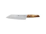 Vivum Santoku Kullenschliff, 18Cm, Messer Holz