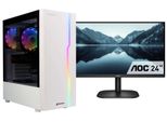 CAPTIVA Business-PC-Komplettsystem Power Starter R78-401 TFT Bundle, E (A-G), weiß, ohne Betriebssystem, 32 GB RAM 1000 GB SSD, Computer-Komplettsysteme
