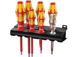 Schraubendreher Satz 160I/7, VDE Rot/Gelb, Kraftformplus, Lasertip, SpannungsprüFer